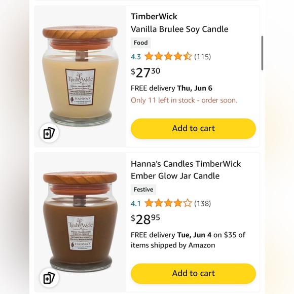 NEW Timber Wick Vanilla Brulee Soy Wax Candle - Picture 12 of 13